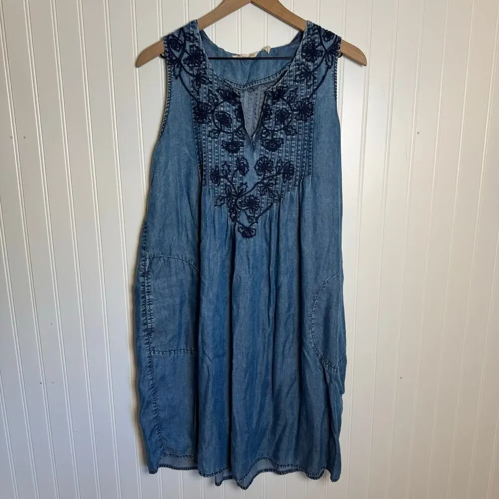 soft surroundings dress 'SONYA' LINEN Dress; 'NEW'; Stunningly Beautiful"; Size: Petite Large day comfort Soft Surroundings | Dresses |